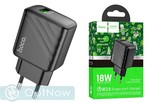 Адаптер питания Hoco CS21A Rich single port QC 3.0 (USB: 18W) Черный - фото 92286
