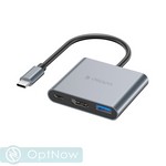 Переходник Deppa Type-C adapter Хаб 3в1 (73138) 87 Вт (PD, USB3.0, HDMI) для Mac/ Windows Серый - фото 92344