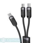 Дата-кабель Deppa Type-C - 2Type-C (D-72555), 60Вт (1.2м) Черный - фото 92429