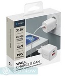 Адаптер питания Deppa USB A + Type-C Power Delivery 3.0А QC 3.0 33Вт (11475) Белый - фото 92433