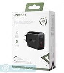 Адаптер питания Acefast A9 PD40W (2 Type-C) dual port charger black - фото 92544