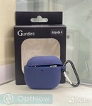 Чехол силиконовый Gurdini для AirPods 4 темно-синий - фото 92622