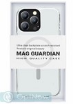 Чехол-накладка пластиковая KZDOO Mag Guardian для Iphone 16 Pro (6.3") с силиконовым бортом Clear - фото 92713