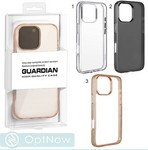 Чехол-накладка пластиковая KZDOO Guardian для Iphone 16 Pro (6.3") с силиконовым бортом Clear - фото 92716