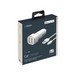 Разделитель автомобильный Deppa Car charger 2.4A MFI D-11291, дата-кабель 8-pin Lightning 1.2m 12/24V (2USB: 5V/2.4A) Белый - фото 64636