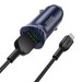 Разделитель автомобильный Hoco Z39 Farsighted dual port QC3.0 Car charger с кабелем MicroUSB (2USB: 3.6V-6.5V & 3A 18W) Синий - фото 71788