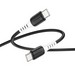 Дата-кабель USB Hoco X82 Type-C to Type-C 60W silicone charging data cable 1.0 м Черный - фото 88109