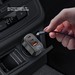 Разделитель автомобильный Deppa USB-A + 2xType-C : (PD/QC 3.0 D-11225, 100 Вт) с дисплеем, металл Черый - фото 91955