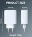 Адаптер питания Acefast A9 PD40W (2 Type-C) dual port charger white - фото 92550